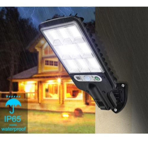 Lampara Solar 72 Led 3 Modos De Luz Sensor De Movimiento
