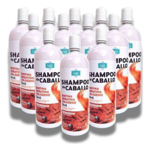 Mayoreo 1 Caja Shampoo De Caballo Zaire 12 Pz