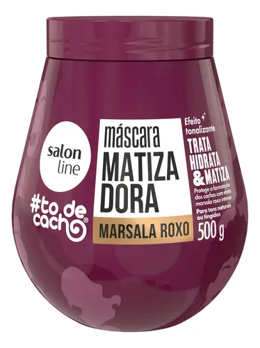 Máscara Matizadora To De Cacho Marsala Roxo Salon Line 500g