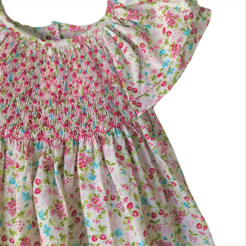 Hermoso Vestido Corte Jesusito Para Bebé Y Niña Estampado Fr