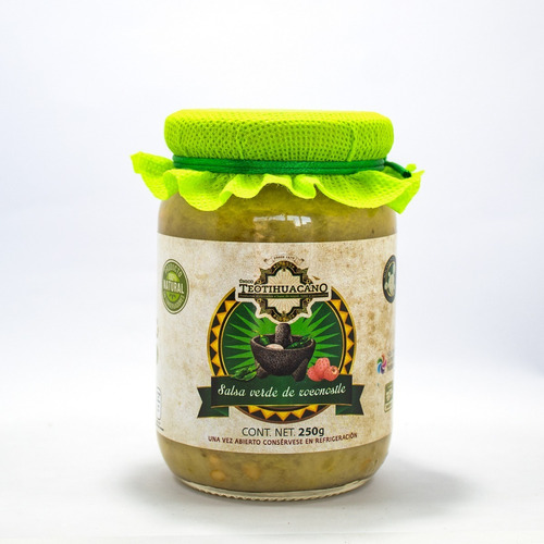 Imagen 1 de 3 de Salsa Verde De Xoconostle 250g