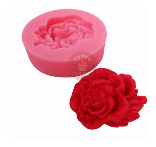 Molde Silicona Flor 3d 4cm Reposteria Porcelana Fria Fondant