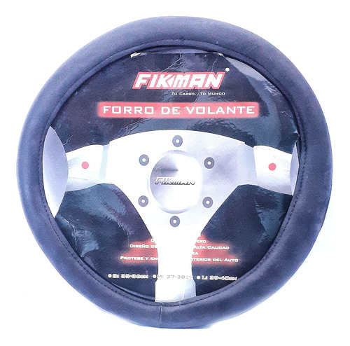 Forro Volante Negro Semi Cuero