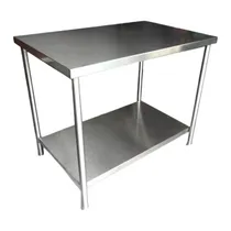 Comprar Mesa Isla 2 Niveles 50 X 110 Cm Acero Inoxidable