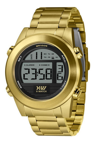 Relógio X-watch Masculino Xmgsd002 Pxkx Digital Aço