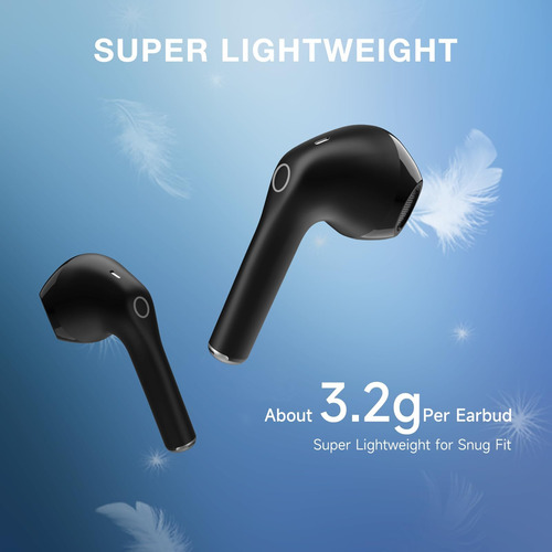 1 Hora Audífonos Inalámbricos Bluetooth 5.3, Audífonos D