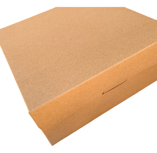 Caja Para Tortas-sándwich De Miga-kraft (25*25*10 Cm)x 50 U.