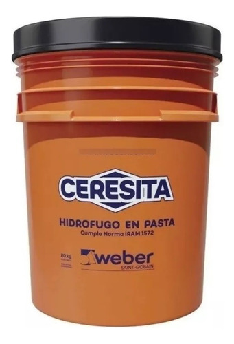 Ceresita Weber Hidrofugo 4kg Pasta Pared Exterior Piso Techo