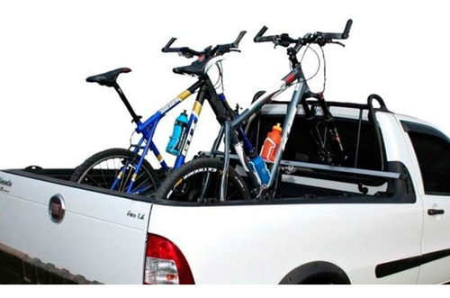 Suporte 2 Bike Para Caçamba Vw Saveiro Kiussi Vesuvio 180cm