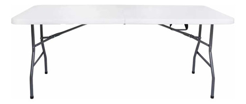 Mesa Plegable Tipo Valija 152cm Color Blanco