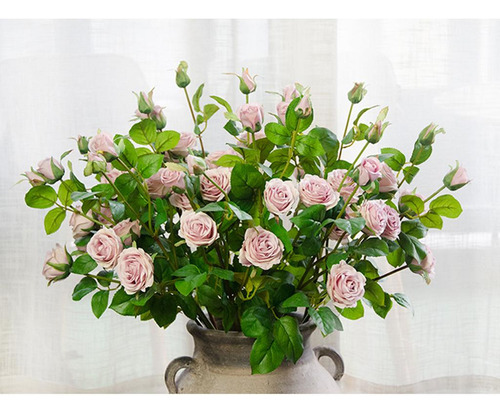 Flores Artificiales Ramo De Rosas Arreglo Floral