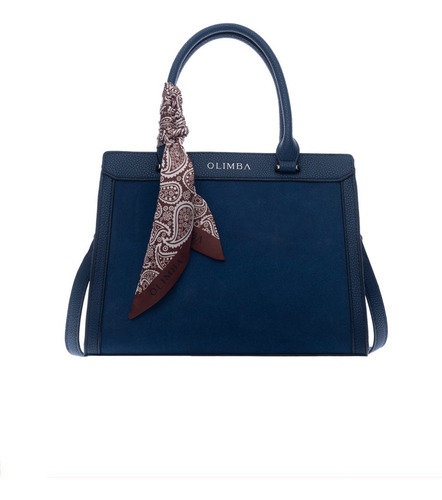 Bolsa Satchel Olimba Para Mujer Con Pañoleta Modelo 2116-1