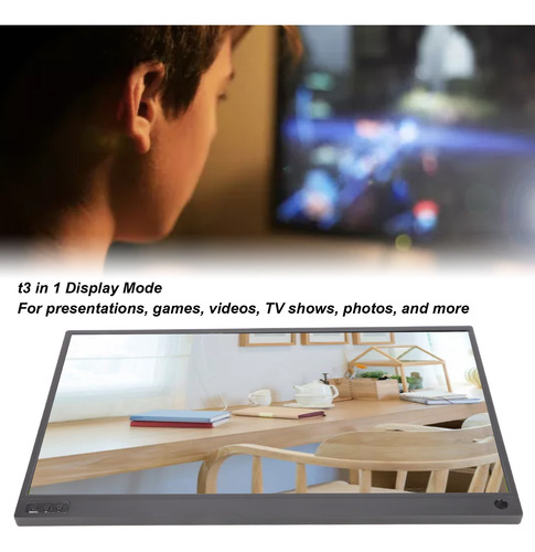 Imagen 5 de 10 de Monitor Portátil 15.6 Pulgadas Hd 1080p 3 En 1 Pantalla Inco