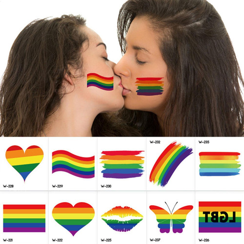 Etiquetas Bissexuais Do Orgulho Adesivo Coloridas Do Orgulho