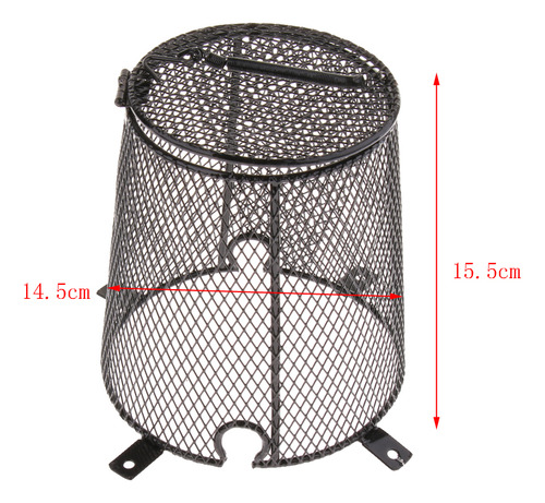 Abajur De Proteção De Lâmpada De Metal Para Terrário