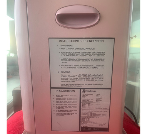Estufa Láser Mademsa (Usado)