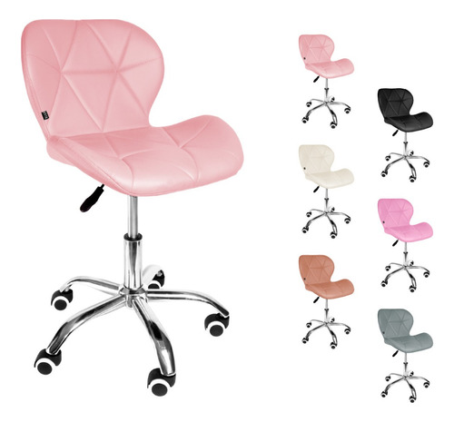 Silla Oficina Vinipiel Ergonómica Moderna Ejecutiva Cromada