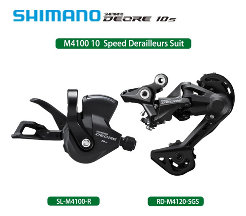Desviador Shimano Deore Rd-m4120 10v Y Palanca De Cambio