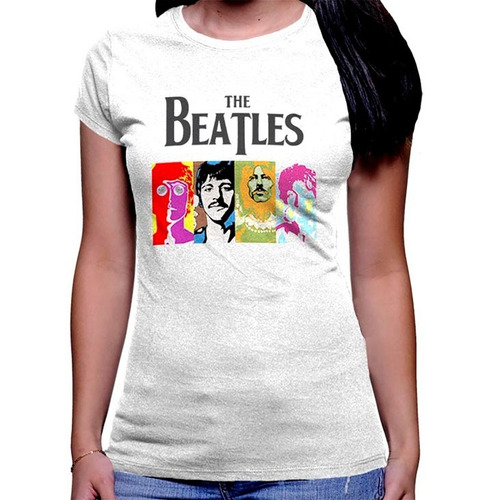 Camiseta Premium Dtg Rock Estampada The Beatles
