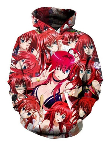 High School Dxd Rias Gremory Sudadera Con Capucha