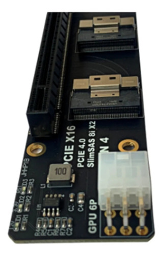 Placa Adaptadora De Ranura Gen4 2 Slimsas 8i X2 A Pcie 4.0 X