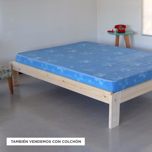 Imagen 4 de 5 de Cama Otomana Natu 2 Plazas Para Colchon De 140x190 Stockhoy