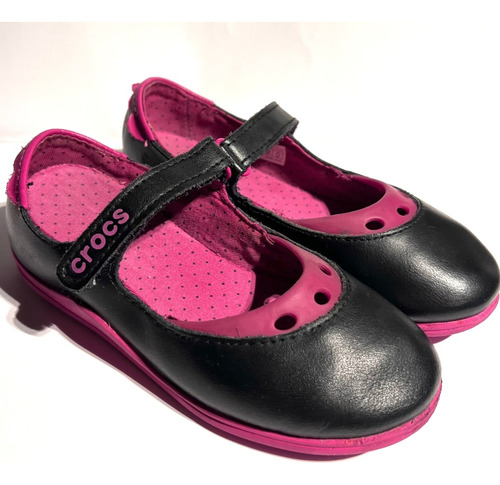 Guillerminas Crocs Negro/fucsia Talle 28/29