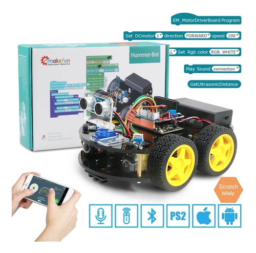 Robot Programable Arduino, Coche 4x4, Rc, 4wd, Bluetooth