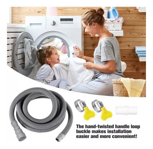 Set De Extensión De Manguera De Desagüe Universal Para Lavad