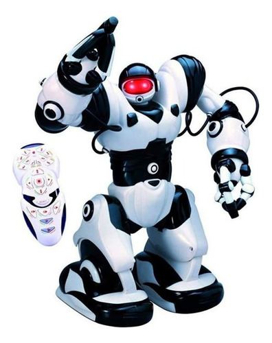 Juguete Robosapien Humanoide Woowee Con Control Remoto. Color Blanco Con Negro