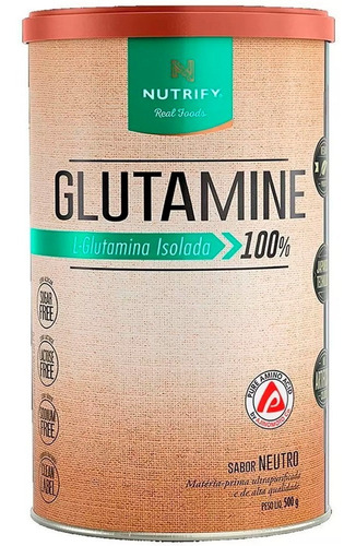 Glutamina Nutrify 500g - Sabor Neutro