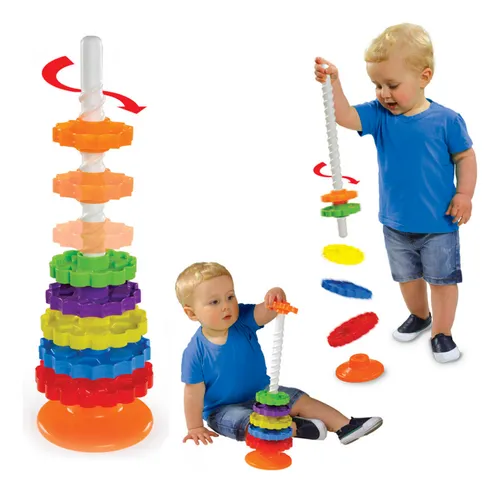 Brinquedo Didático Giro Mágico Educativo Infantil Engrenagem