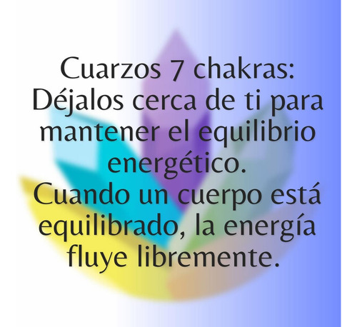 Piedras De Los 7 Chakras (chacras) Cuarzo Sanación Reiki C