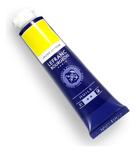 Pintura al óleo fina Lefranc & Bourgeois, 40 ml, color 169 amarillo limón