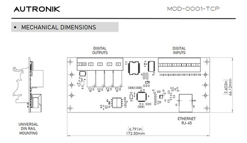 Modulo I/o 8 In, 4 Salidas 2a, Con Modbus Tcp, Interfaz Html
