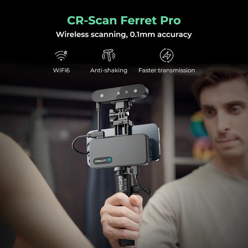 Scanner 3d Creality Cr-scan Ferret Pro color Negro