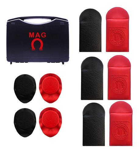Kit Imanes Ferrita 10 Piezas Con Estuche / Biomagnetismo