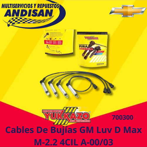 Cables Para Bujias Luv M-2.2 2.4 4cil. 8val. A-00/03 Yukkazo