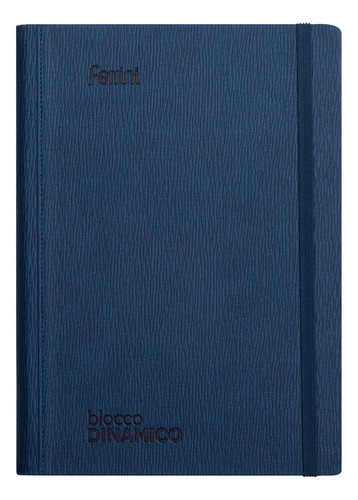 Libreta Ejecutiva Curpiel Premium Italiana Ferrini 18x25 Ry Color Azul marino