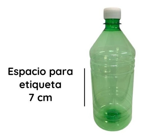 Imagen 3 de 10 de Envases Plasticos 1 Litro Pet Verde X 240 Un