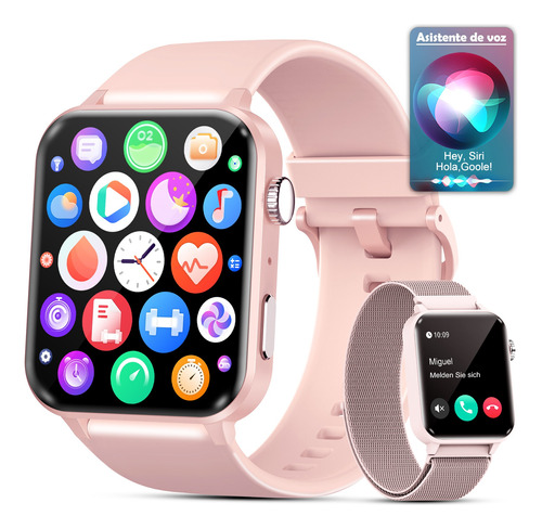 Smartwatch Mujer Llamada Hombre Reloj Inteligente Bluetooth