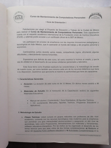 Curso De Mantenimiento De Computadoras Personales + Cd (Usado)