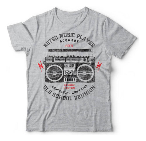 Camiseta Retro Music Player Studio Geek