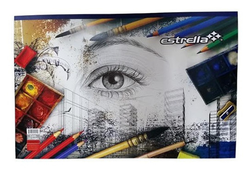 Block De Dibujo Constructivo 33,3 X 24,6 Cm Con 20 Hojas