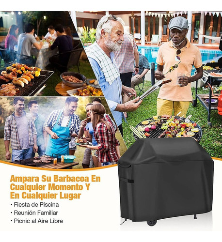 Cubierta Parrilla Asador Funda Barbacoa Impermeable 420d