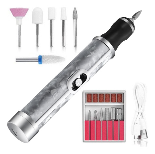 Set De Manicura Y Pedicura Inalámbrico De Uñas Eléctrica Rec