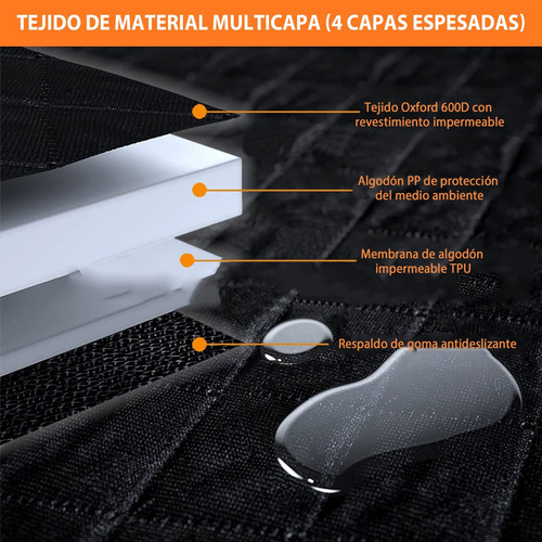Funda De Carro Protector Cubre Asiento Mascota De Auto 5 En1