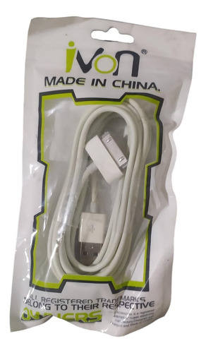 Cable Usb iPod iPhone 3, 4s 3 Metros.