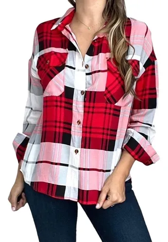 Camisa escocesa mujer chile new arrivals
