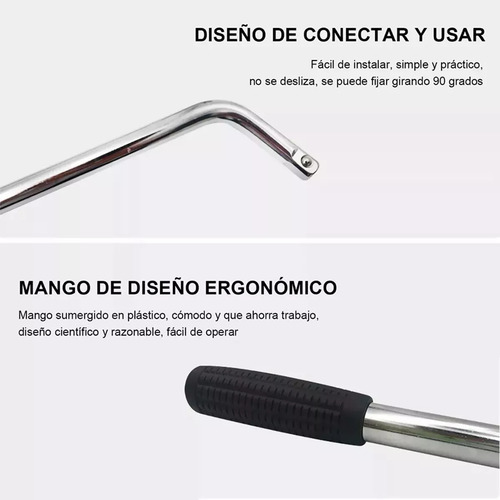 Llave Maneral Con Dados Para Rines Extensible De 17-23 Mm